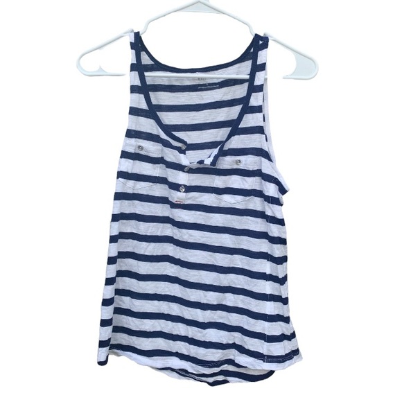 Express Tops - Express white navy women’s M tank top